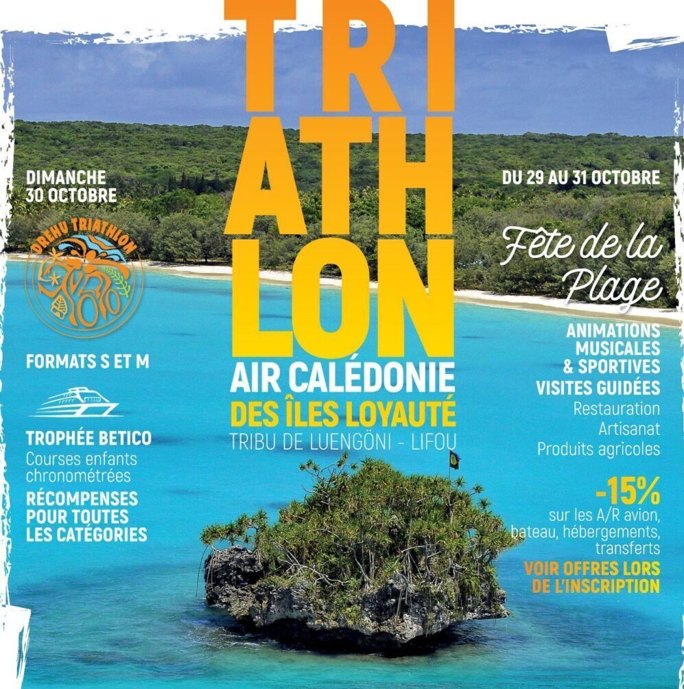 Rendez-vous à Lifou le 30 octobre pour le Triathlon Air Calédonie des Iles Loyauté