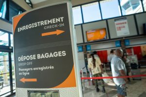 Enregistrement à l'aéroport