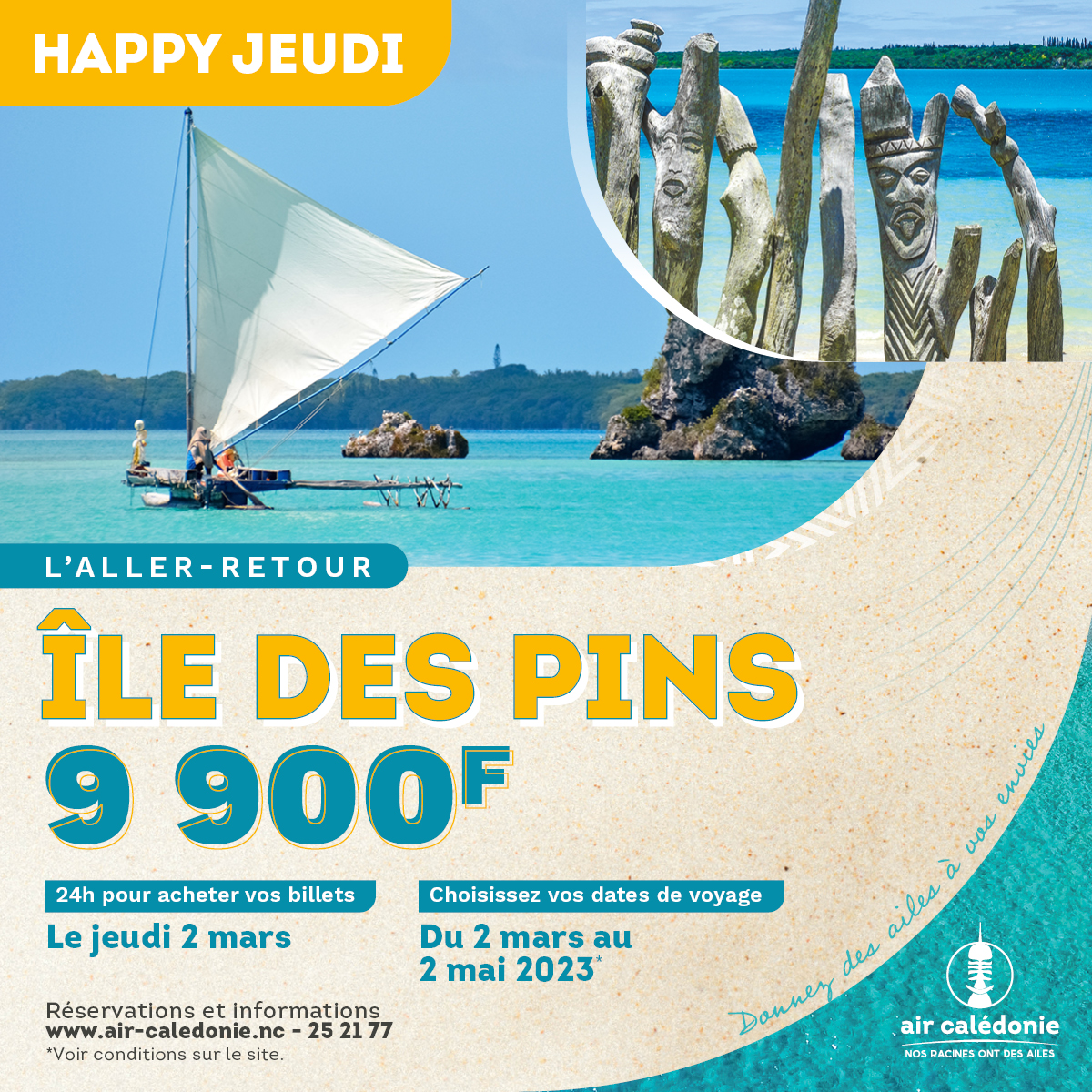 Envolez-vous pour l'Ile des Pins avec le Happy Jeudi !