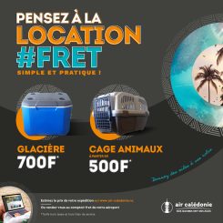 Pour simplifier vos envois, Air Calédonie vous propose désormais la location de matériel pour vos expéditions.