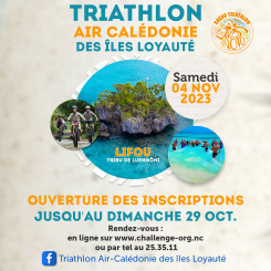 Triathlon Air Calédonie des Iles Loyauté : les inscriptions sont ouvertes !