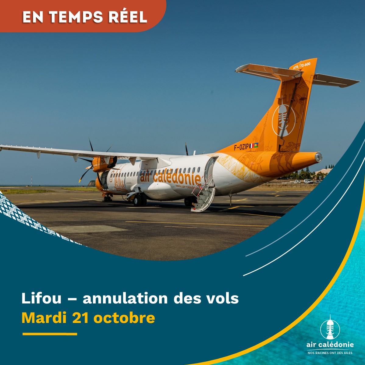 Annulation vols Lifou mardi 21 novembre