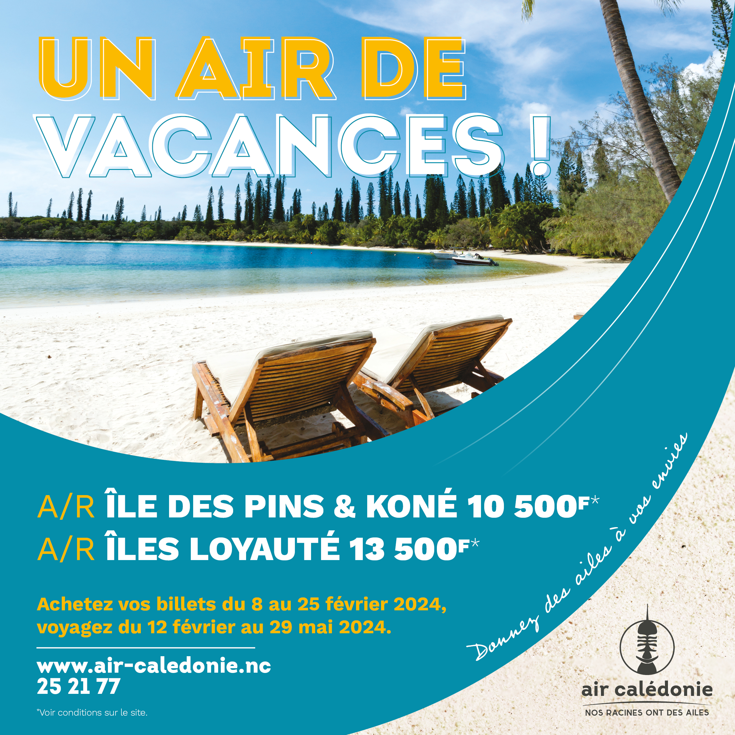 Promo de rentrée Air Calédonie : vos billets à partir de 10 500F !