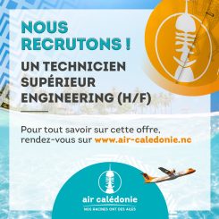 Air Calédonie recrute un technicien supérieur engineering