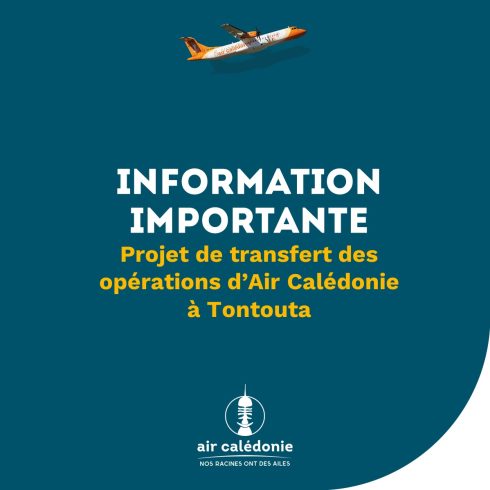 Transfert à la Tontouta - Air Calédonie