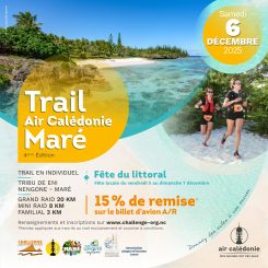 Participez au Trail Maré Air Calédonie 2025 le 6 décembre !